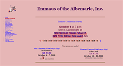 Desktop Screenshot of albemarleemmaus.org