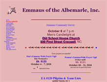 Tablet Screenshot of albemarleemmaus.org